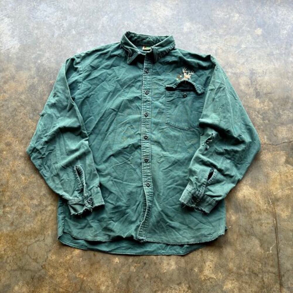 Beautiful Vintage Distressed‎ IDEAL Embroidered Shirt